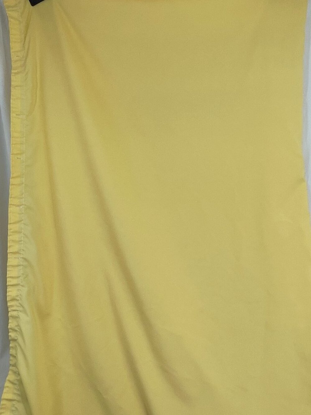 Vintage 1990s Yellow Bathroom Shower Curtain